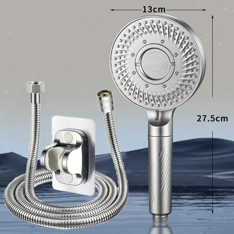 High-pressure 5-mode Filter Handheld Showerhead Removes Chlorine And Odors Household Bathroom Shower Accessories
