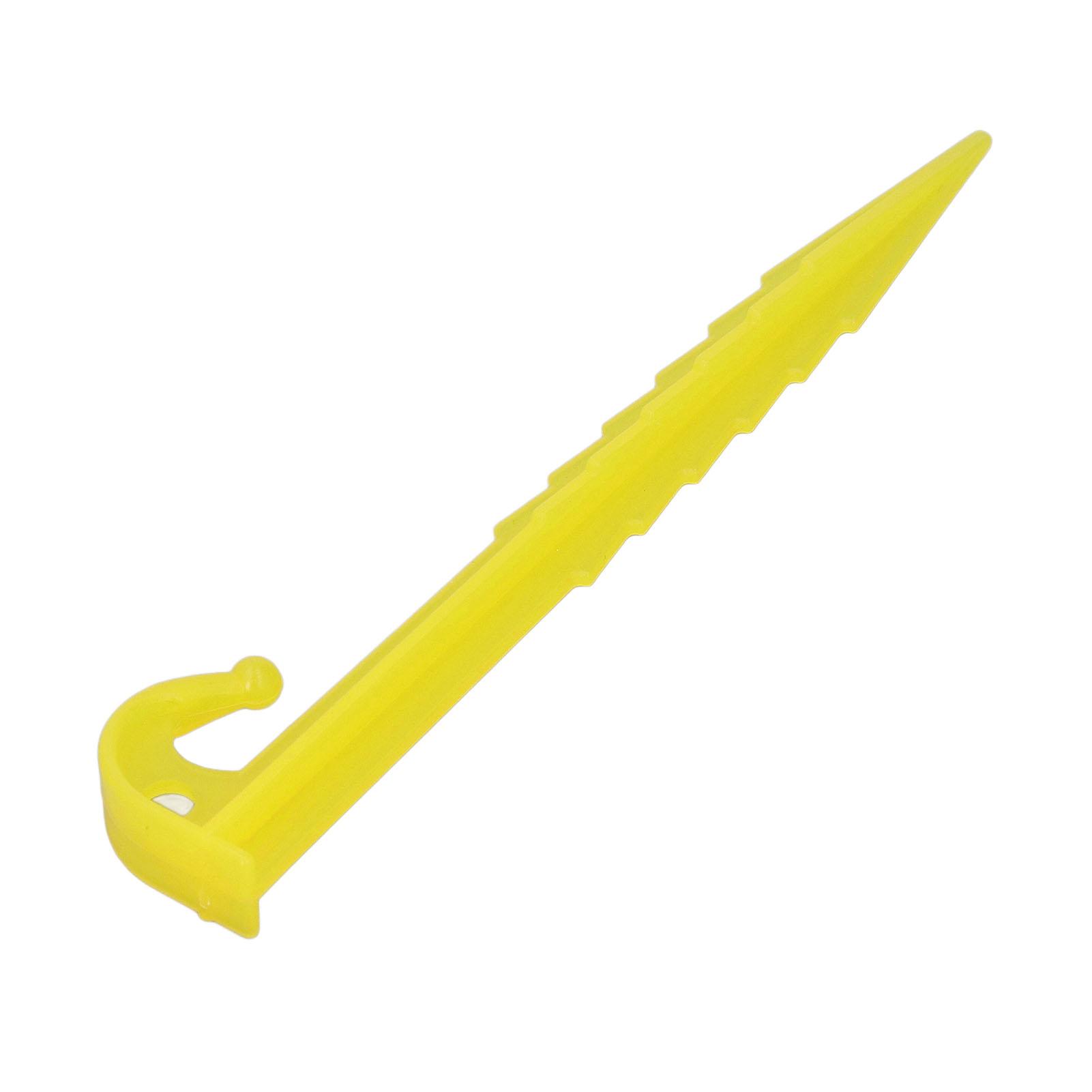

50 Pcs Plastic Tent Peg 5.5in Serrated Sand Stake High Strength ABS Outdoor Beach Spike Tent Nail for Camping Awning