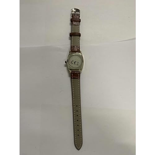 Women's Leather Watch with Roman Alphabet, Analog Display, Antique Leather Strap, Business/Casual, Retro, Waterproof, Quartz Movement, Brown, Perfect