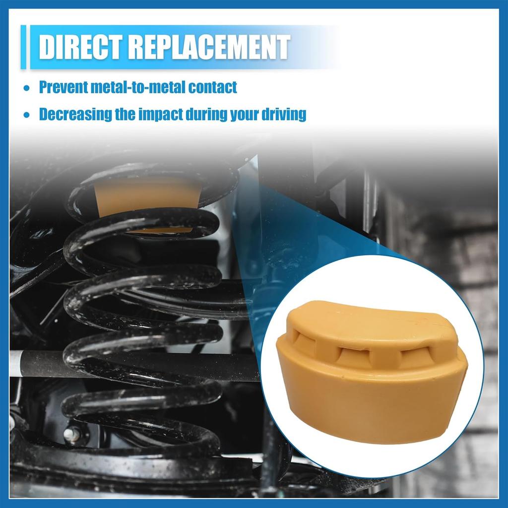 Front Upper Jounce Bumper Kit,Front Bump Stop,Jounce Shock Bumper Stop Replacement for Jeep Liberty KJ 2002-2007 52088705AB 52088684AB Pack of 4 Item