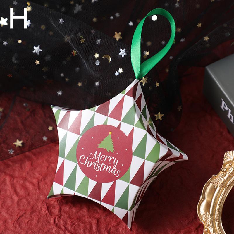 

Рождественская коробка конфет Веселые рождественские подарочные коробки Санта-Клаус Рождественская упаковка Мешки для упаковки Украшения для новогодней вечеринки своими руками 1pcs