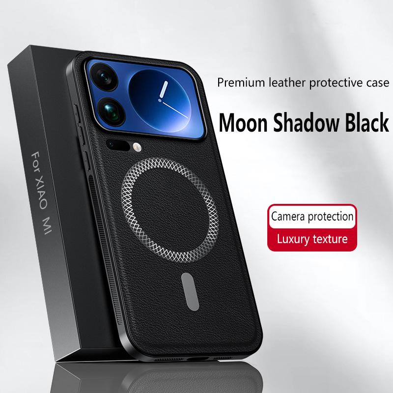 

Magnetic Case for Xiaomi Mi 17 Pro Max 15 15S 14 13 12 11 Ultra Cover Leather Soft Shockproof Mag-safe Metal Camera Shell Fundas Xiaomi Mi 11