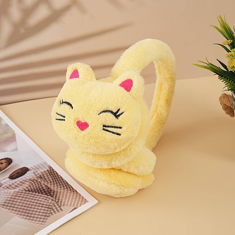 Korean Version of Autumn and Winter Plush Warm Ear Cover, Plush Cute Cartoon Kitten Ear Cover To Protect Ears From Cold