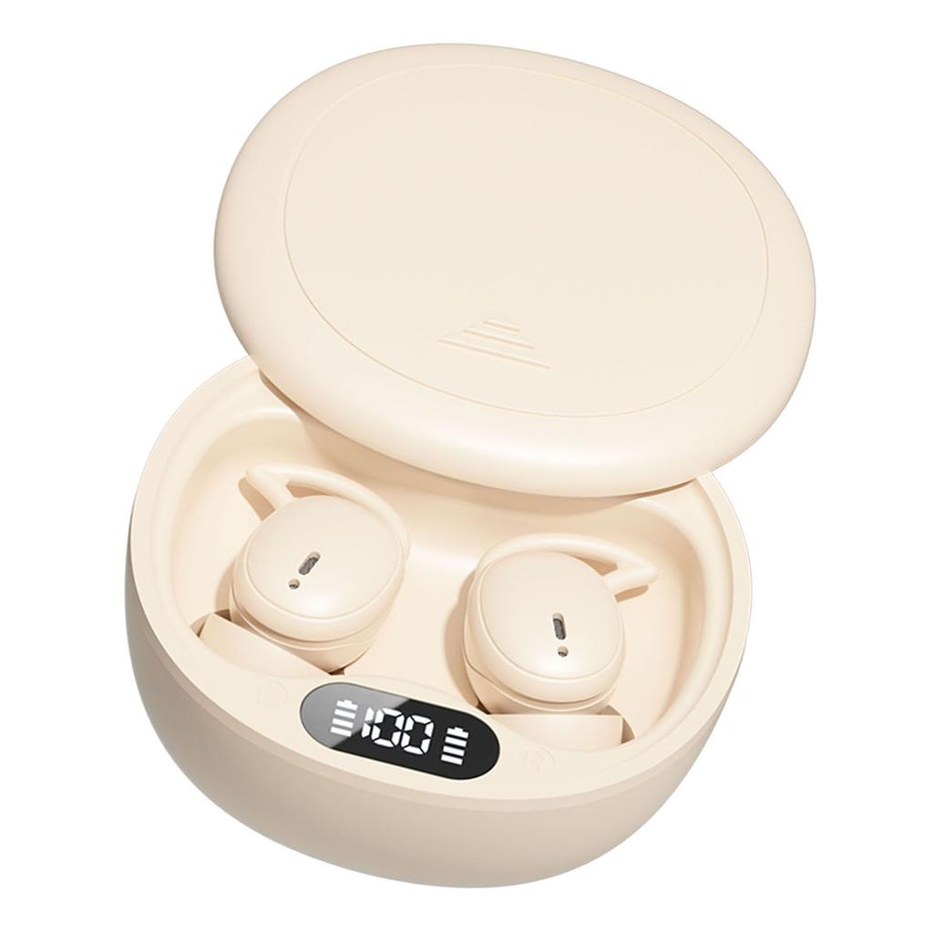 Wireless Earbuds Digital Display Skin Friendly Portable Noise Blocking Earphones for Sleeping