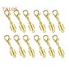 6/12 Stück Magnetverschluss für Halsketten, DIY-Schmuckherstellung, Halsketten-Verlängerung, Armbandverschluss, Messing-Karabinerverschluss, Helfer für ältere Menschen