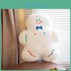 Plush Man Gingerbread Toy Stuffed Doll Christmas Decorations Cushion 45cm Gifts