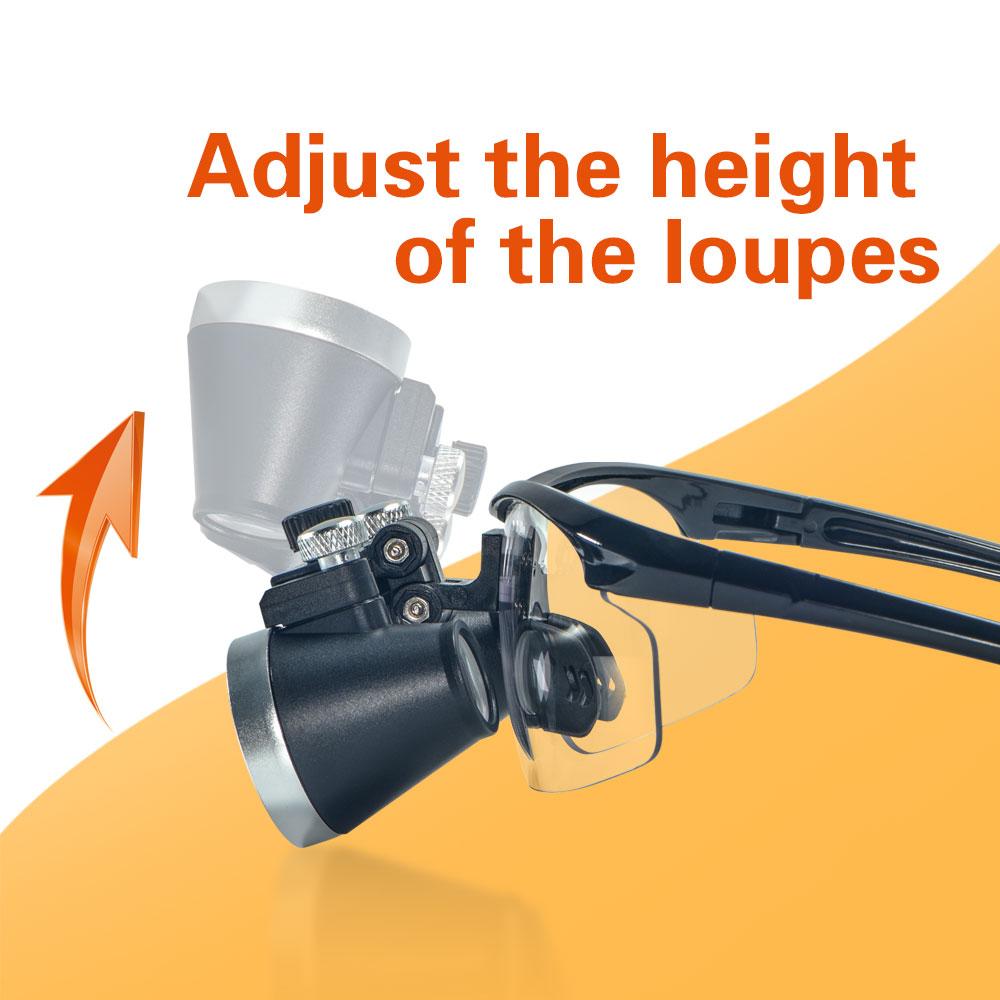 Exp Dental Loupe 2.5X 3.5X Magnifying Glass with LED Light Glasses Surgical Magnifying Glass Dental Medical Magnifying Glass