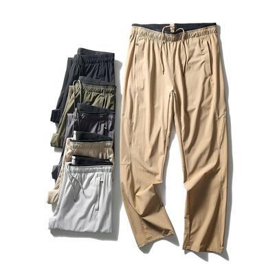 Niaojia Quick-Dry Pants Men's Summer Thin Ice Silk Stretch Straight Pants Foreign Trade Men's Trousers Outdoor Mountaineering Casual Trousers