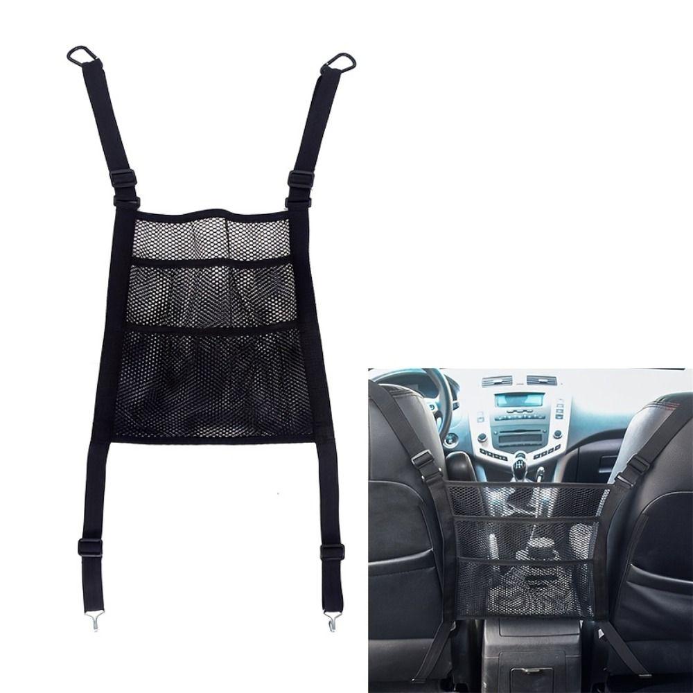 Multi-functional Design Mesh Storage Bag Car Protective Net  Pet Accessories Storage