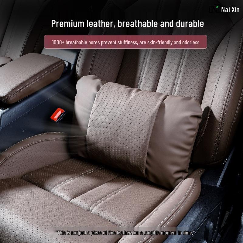 Honda CRV, Accord, Breeze, Civic, Odyssey Kopfstütze: Leder-Lendenwirbelstütze & Nackenschutz