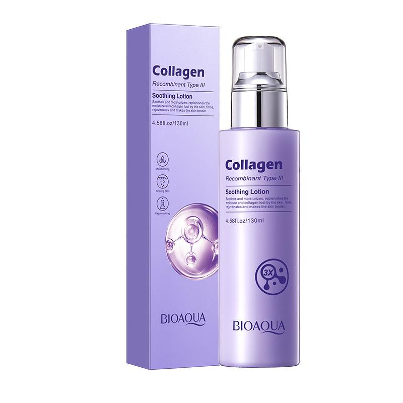 

Recombinant Type III Collagen Lotion 130ml Moisturizing and Soothing Facial Water Milk Skin Care Products 130ml