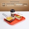 Non-Slip Rectangular Burger Tray for Restaurants