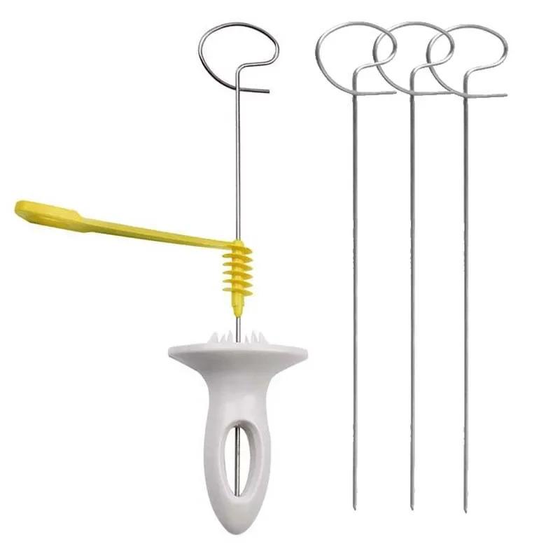 1Set Stainless Steel Plastic Rotate Potato Slicer Twisted Potato Spiral Slice Cutter Creative Vegetable Tool Kitchen Gadgets