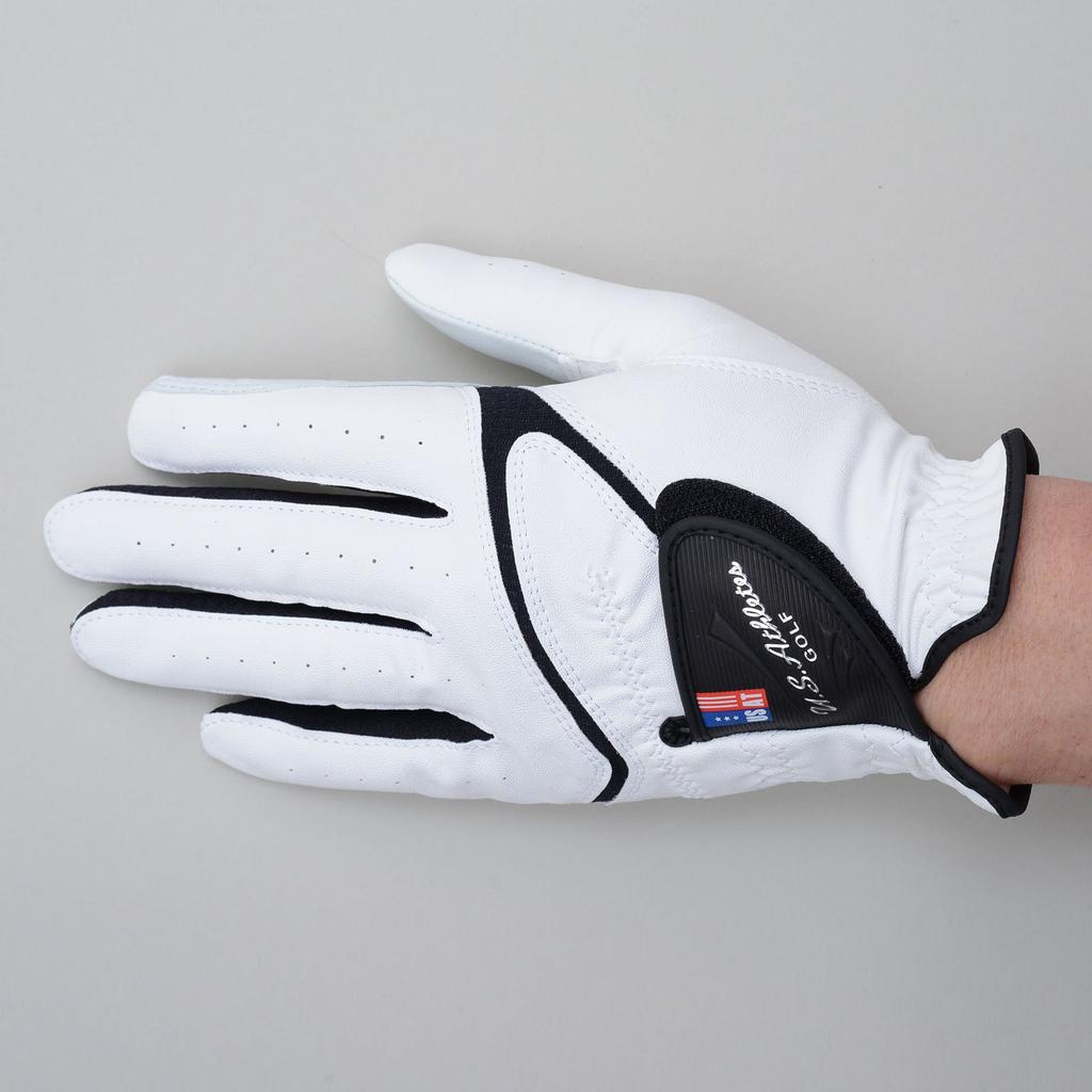 LEZAX U.S.Athletes Tour Hybridhandschuh, Linke Hand, Weiß, Klein (21-22 cm), USGL-5656