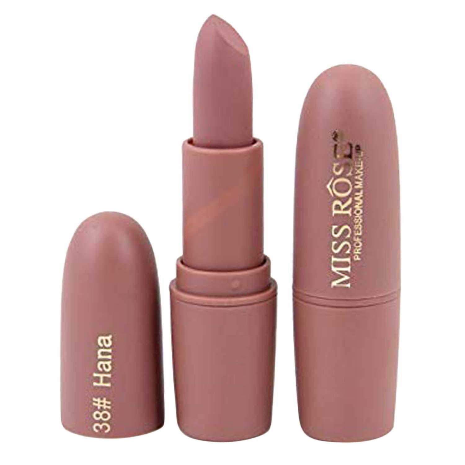 @ Miss Rose Creme Matte Lipstick Bullet Shade 38 Hana Brown 3.4 g UKZQ158 50%off