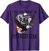 Raccoon Eagle I Put Tism in Patriotism Graphic TShirt Casual Short Sleeve Men Cotton Tee