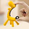 yangyizhi Baby Giraffe Teether, Silicone Chewing Toy for Soothing Gums, Anti-Choking Guard, Food Grade BPA-free Teething Relief Infants