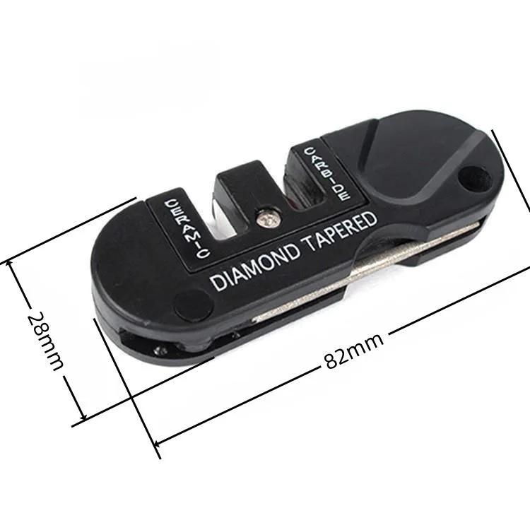 Multifunctional Outdoor Sharpening Tool Diamond Camp Gear Hike Tungsten Ceramic Sharpener Fish Hook Pocket Carbide Whetstone