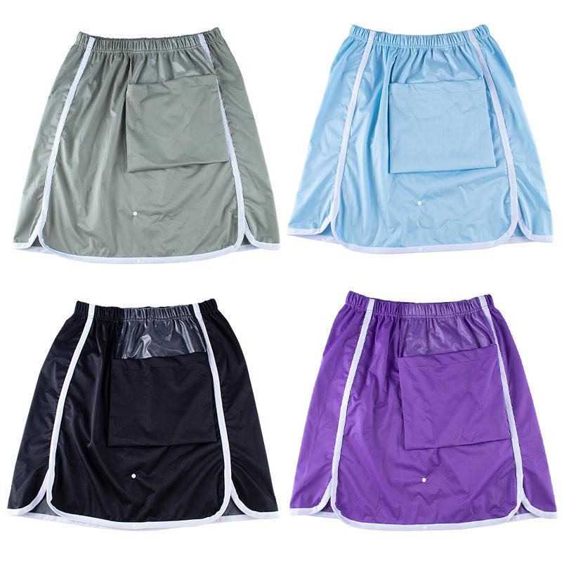 Adult Waterproof Incontinence Skirt Washable Urine Guard Bedding Protector Menstrual Apron