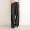 Women's Relaxed Fit High Waist Drawstring Twill Pants