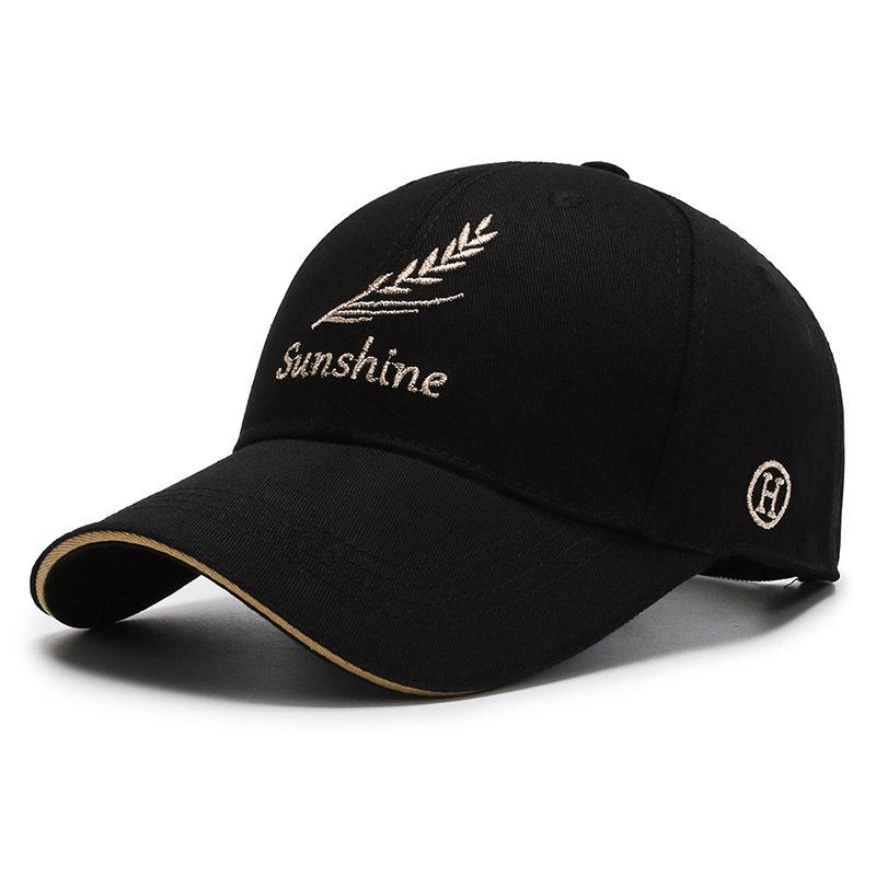 Unisex Spring/Autumn Korean-Style Sun Hat: Trendy Casual Feather Wheat Ear Baseball Cap