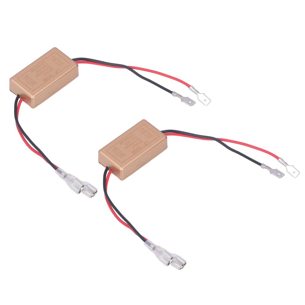 2PCS LED Strobe Controller Car Headlight Signal Light Control Flasher Module LF‑300B H1