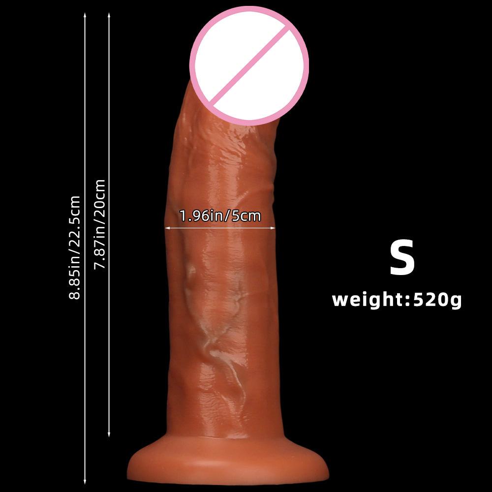Super Sized Anal Plug Penis Liquid Silicone Simulation Super Sized Dildo Adult Sex