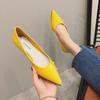 Summer Candy Color Ladies Patent Leather Slip-on Pointy Toe Light Shoes for Women Outdoor Flats 2024 Casual Shoes Loafers