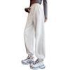 Tying Trousers Women in Spring and Autumn New Loose Straight Lantern Casual High-waist Slim Waist Pants