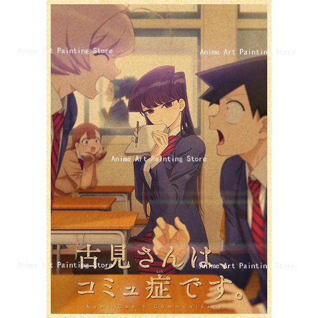 

Плакаты Komyushou Desu, аниме «Коми не могу общаться», винтажный холст, картина, настенная живопись, домашний декор для гостиной, Cuadros 21cm×30cm NoFrame