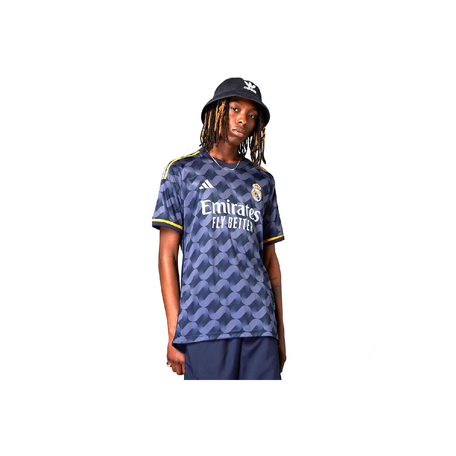 

Мужская черная футбольная майка Реал Мадрид Ij5901