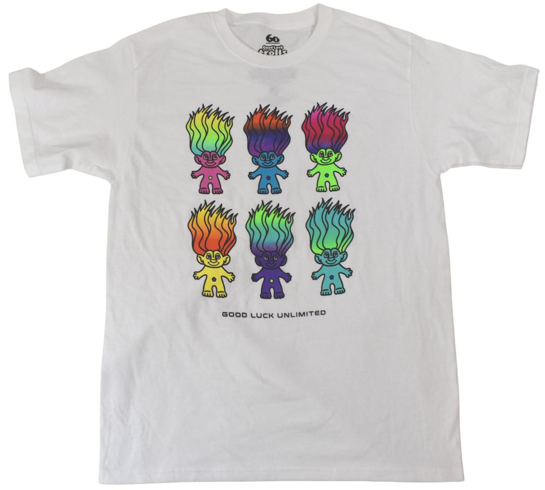 Good Luck Trolls Mens Good Luck Unlimited White Shirt New S M L XL XXXXL