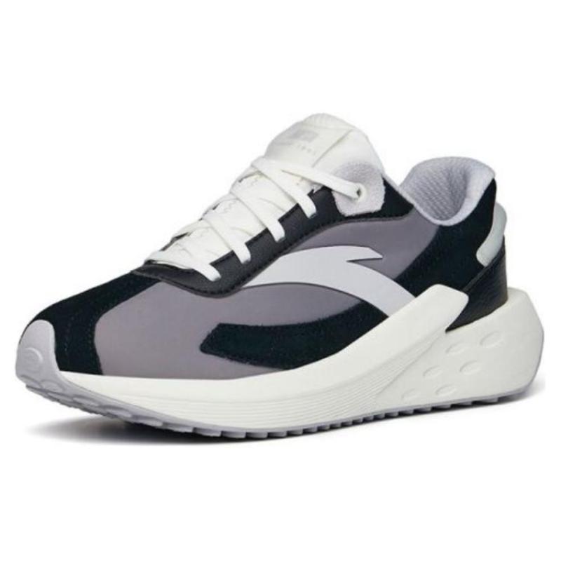 Anta Icing Cushioning Anti-Slip And Wear-Resistant Low-Top Sports Casual Shoes Women's Gray Black White Sneakers 922228856-4