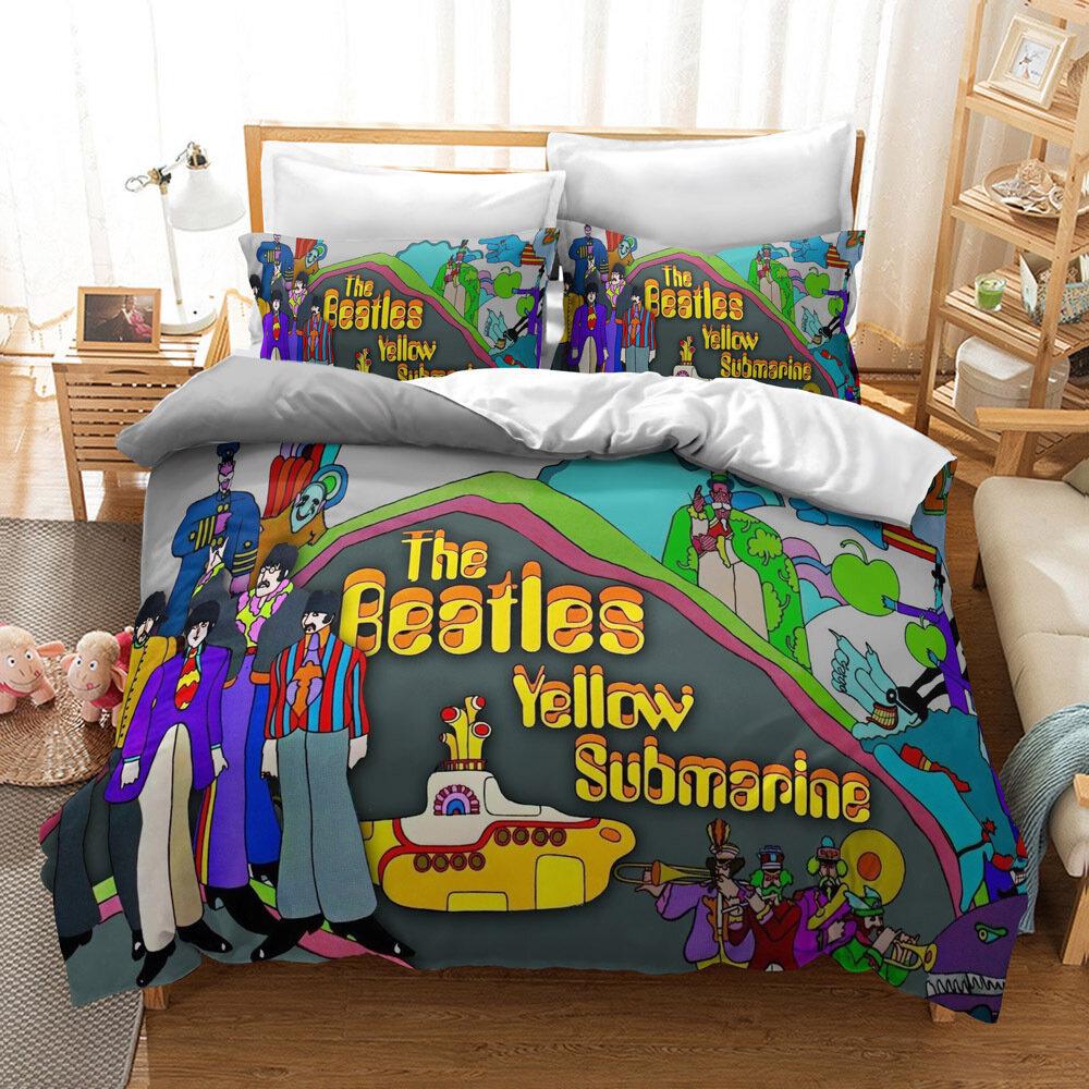 Cute Printed Quilt Cover Pillowcase Three-Piece Set Can Be Made Into Four-Piece 3D Digital Printing