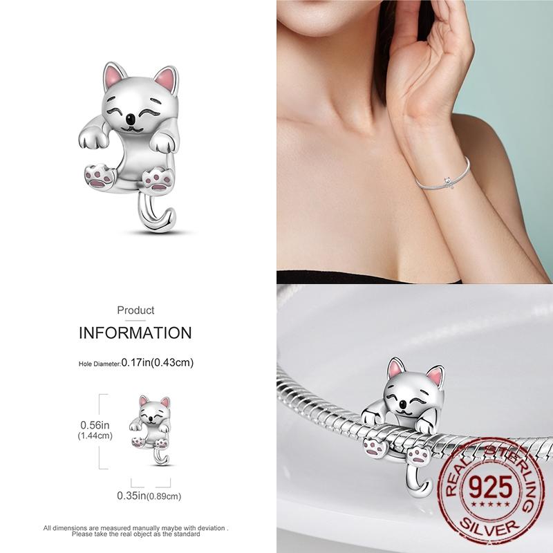 Copper Dragon Firefly Butterfly Puppy Heart Plane Travel Charms Fit Original Bracelet Zircon For Women Gift Gift