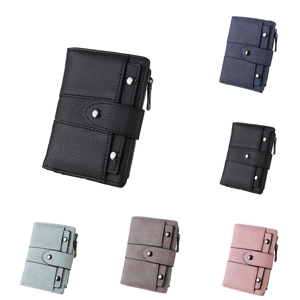 

Женский кошелек-кошелек 13*9,5*2,5 см, держатель для карт, сумка для монет на пуговицах, лаконичный дизайн