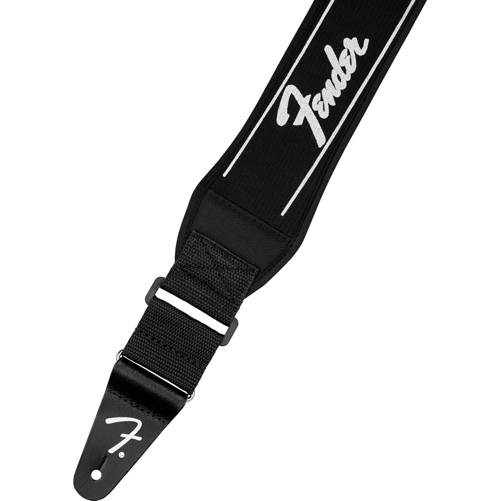 [Fender] Musical Instrument Strap Swell™ Neoprene Logo Strap, Running Logo, 2.5" Made in Canada