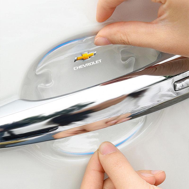 Car Door Bowl Anti-scratch Sticker Clear Door Bowl Handle Protection Sticker for Chevrolet Malibu Aveo Captiva Cruze Car Sticker