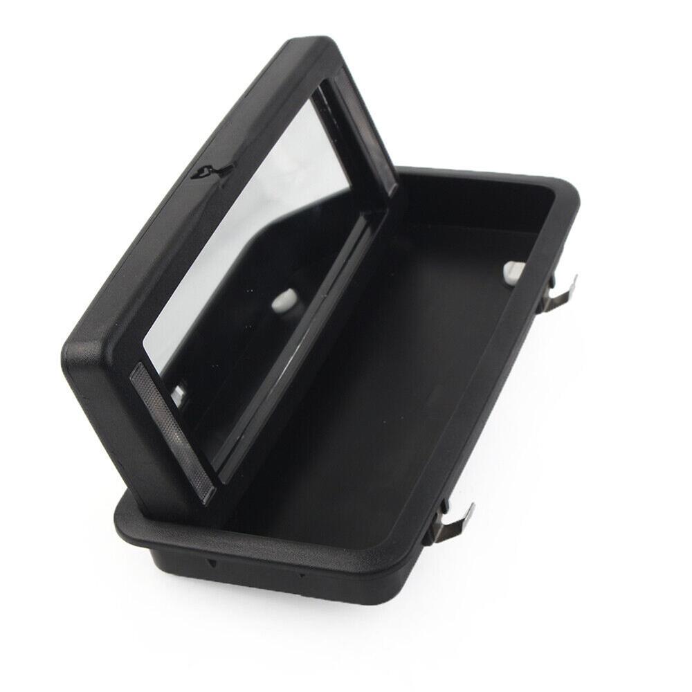 1Pc Black Rear Row Makeup Mirror with Lights C2D19845PVJ For Jaguar XJ 2010-2019