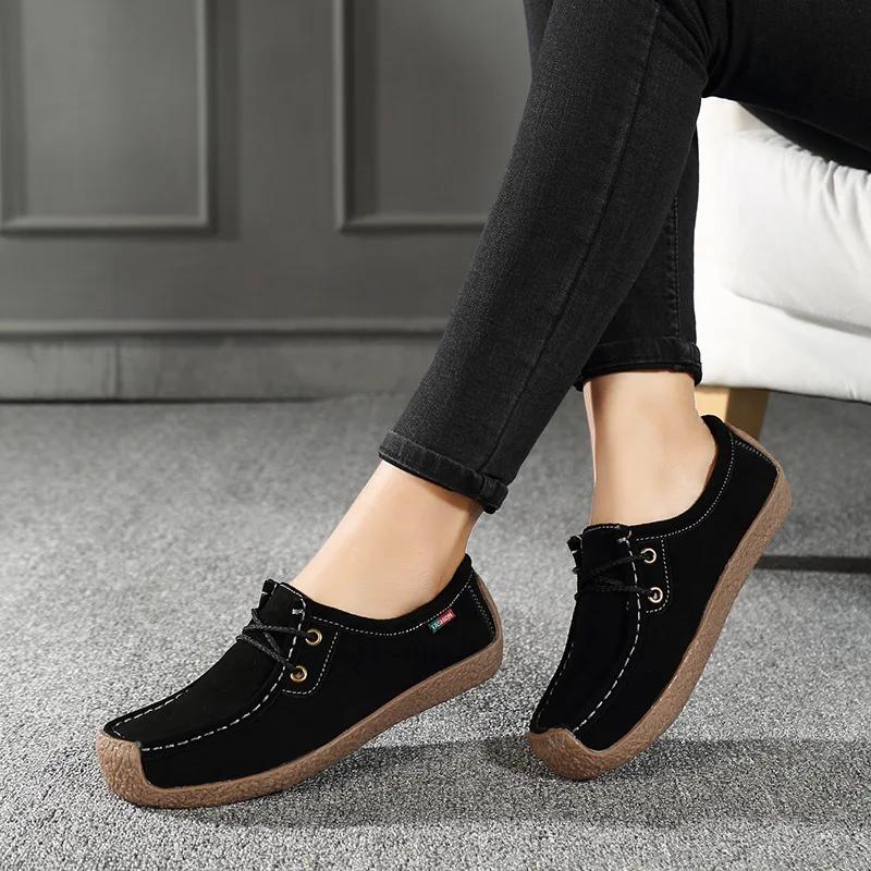 Women Flats Fashion Casual Sneakers  Autumn New Comfortable Female Casual Walking Footwear Fashion Large Size Loafers Shoes