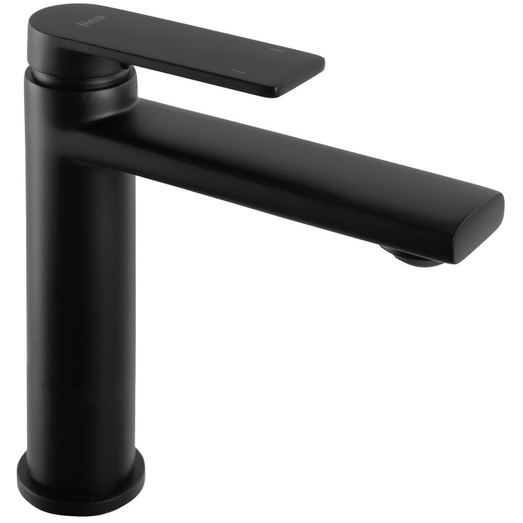 Bateria umywalkowa verso czarna niska sku rea-b7901