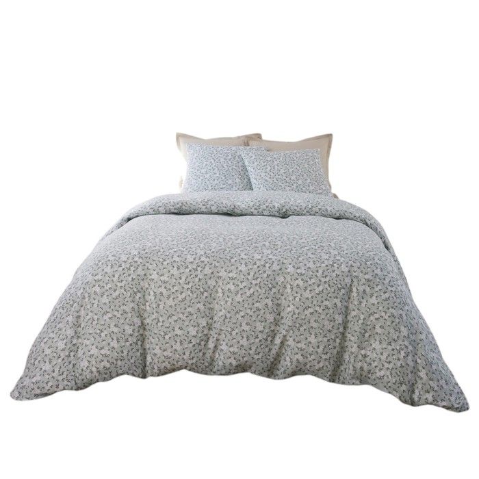 Housse de couette + taies gaze de coton 220 x 240 cm Edane