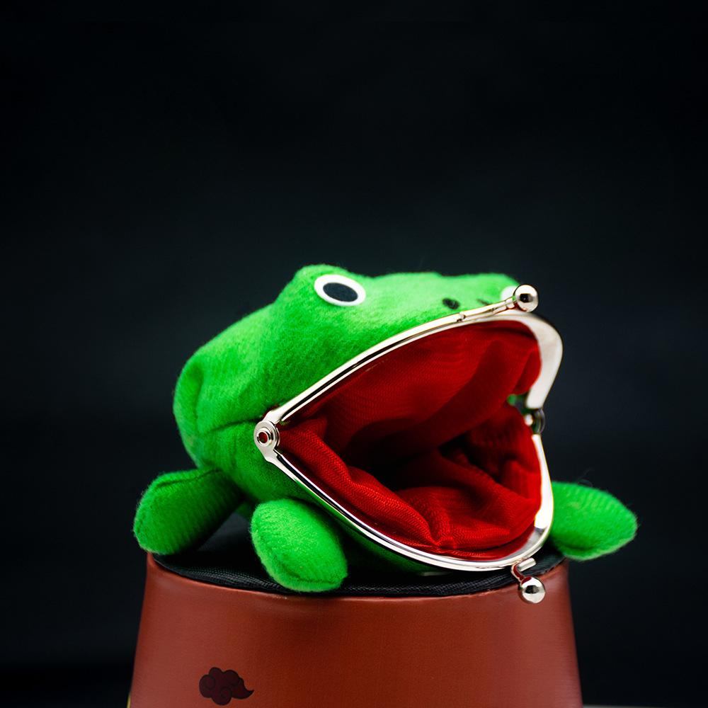 Plush Frog Coin Wallet Anime Ninja Wallet Halloween Role Playing Ninja Theme Party Gift