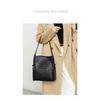Trendy New Woven Bag Sheepskin Hand-woven Shoulder Bag Large Capacity Child and Mother Bag Bucket Bag Women