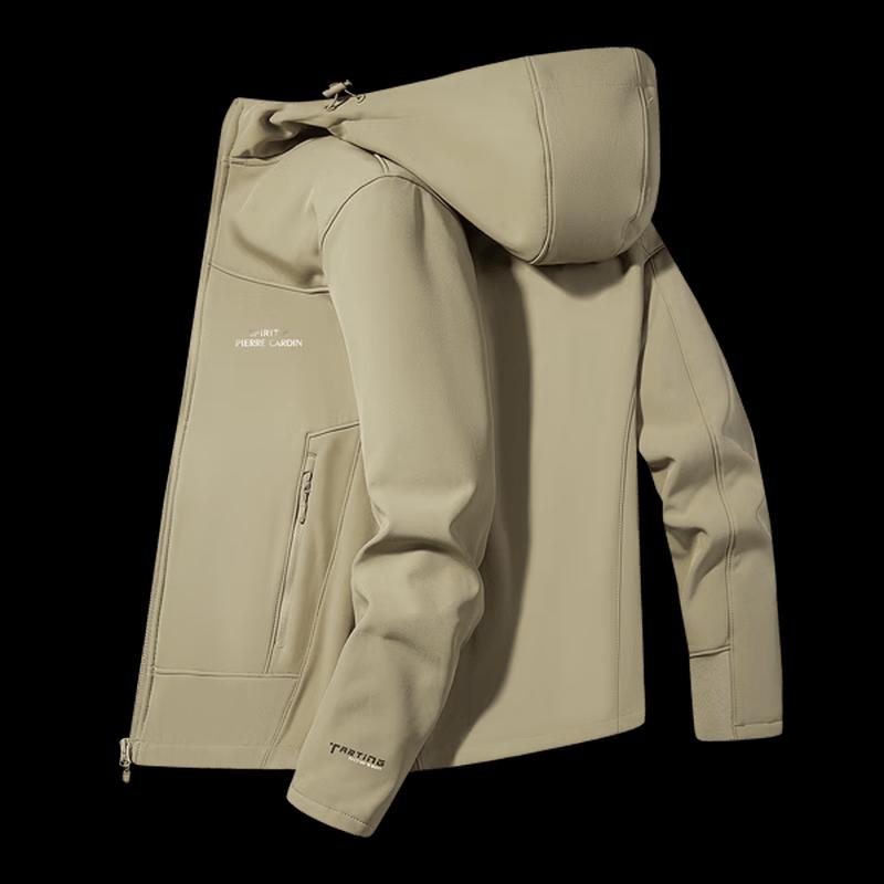 Pierre Cardin Outdoor Windproof Softshell Hooded Jacket