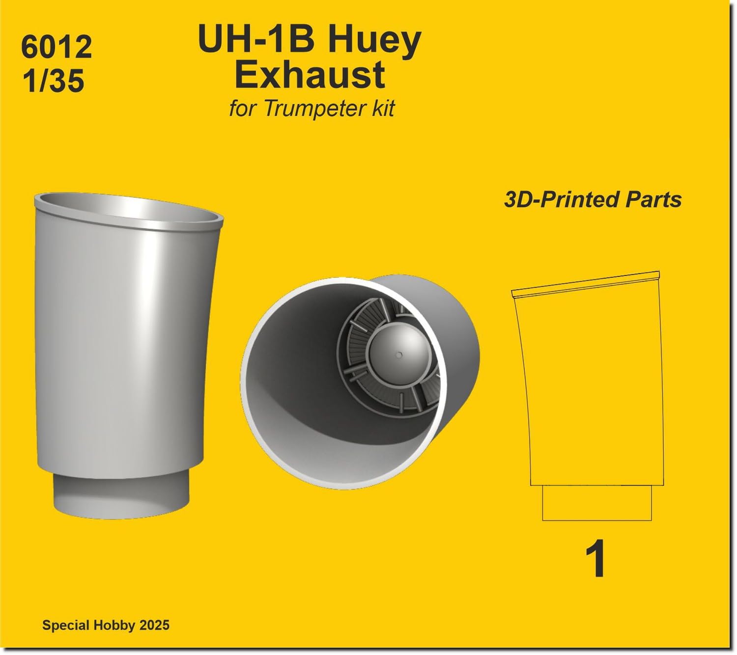 

CMK Huey Выхлопная система Детали для пластиковой модели 35CM6012 1/35 UH-1B (для трубача) (Самолет)