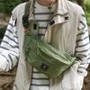 Waterproof Nylon Sling Bag for Unisex Multiple Pockets Outdoor Travel Waist Pack