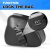 1 Pair Password Lock /Single Snap Lock Motorcycle Side Bags Motorbike Modified Riding Bag PU Leather Luggage Hanging