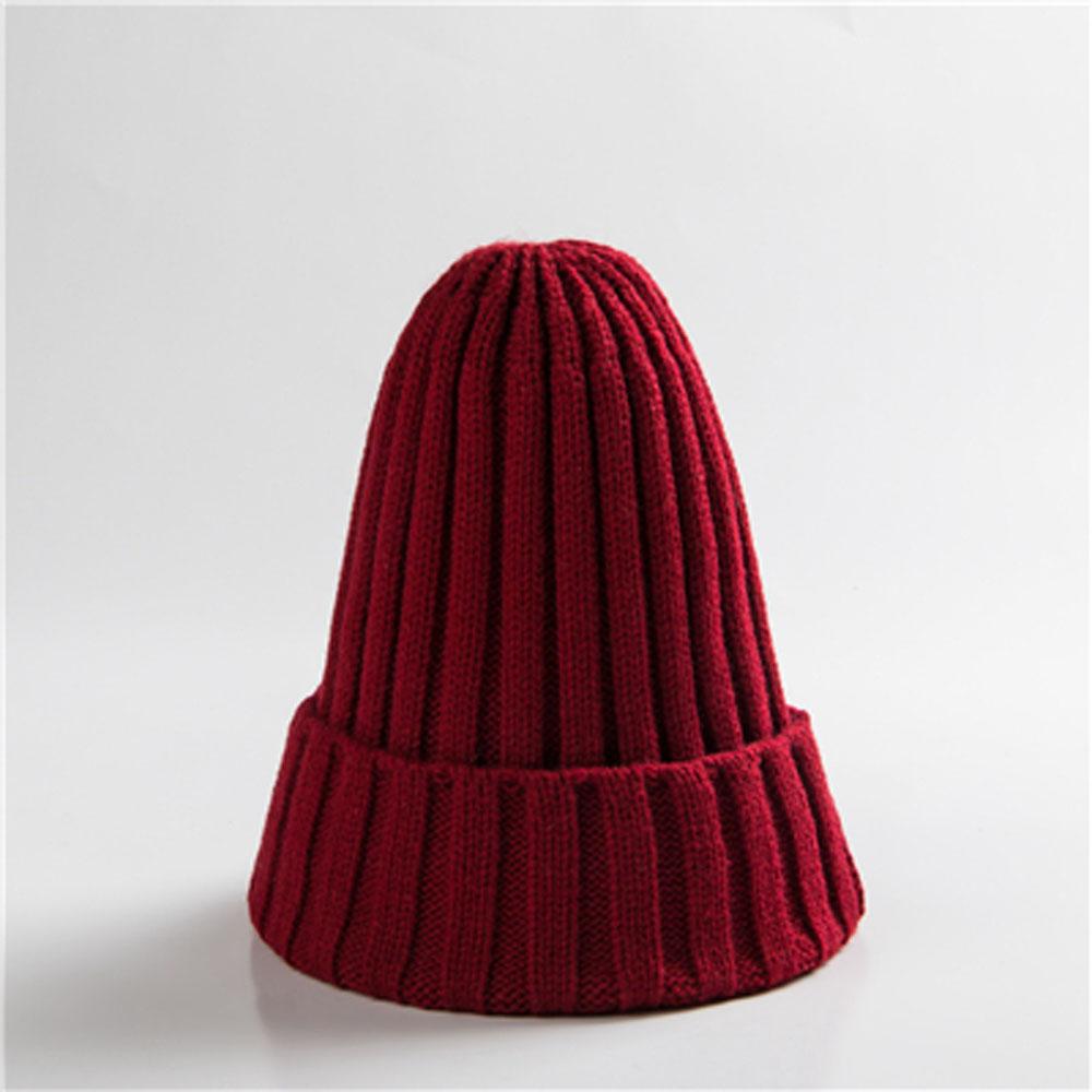 

New Candy Colors Winter Women Knitted Hat Warm Soft Trendy Kpop Style Wool Beanie Elegant All-Match Cap One Size