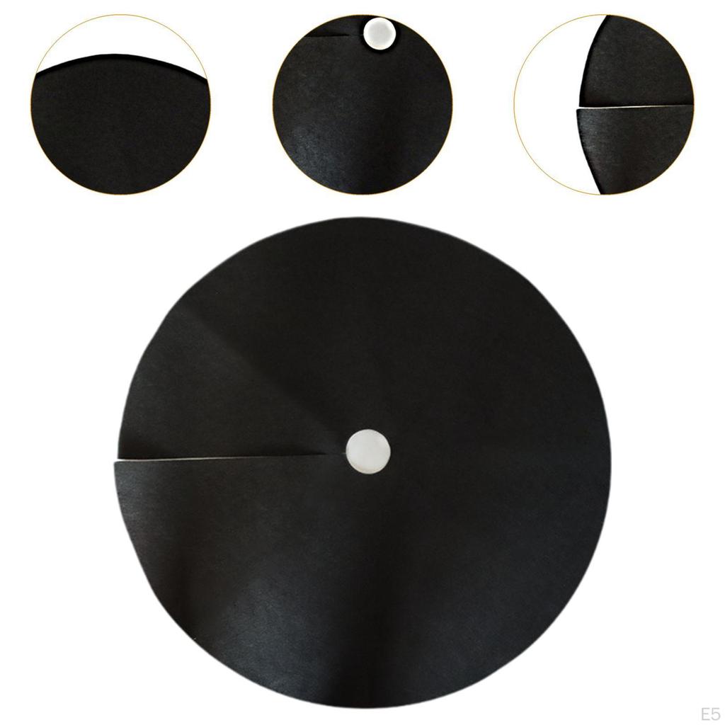 12 Pieces Tree Mulch Ring Mat Guard Weed Barrier Fabric for Outdoor